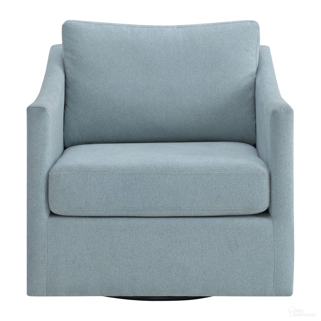 The appearance of Hannah Swivel Chair In Black and Light Blue designed by Picket House in the transitional interior design. This black/light blue piece of furniture  was selected by 1StopBedrooms from Hannah Collection to add a touch of cosiness and style into your home. Sku: U-8570-9462-101. Material: Polyester.