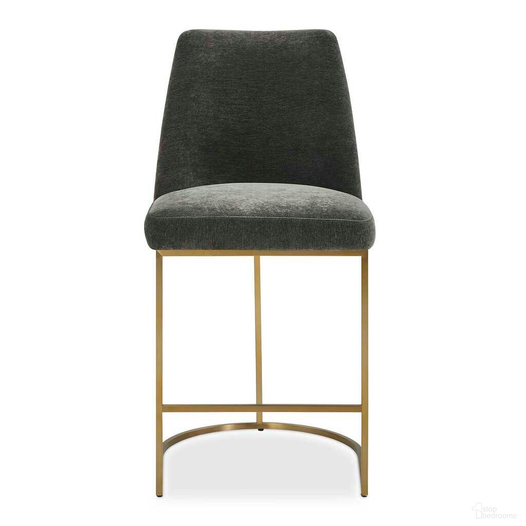 The appearance of Hanni Charcoal Counter Stool In Gray and Gold designed by Uttermost in the modern / contemporary interior design. This gray and gold piece of furniture  was selected by 1StopBedrooms from Hanni Collection to add a touch of cosiness and style into your home. Sku: 53028. Material: Plywood.