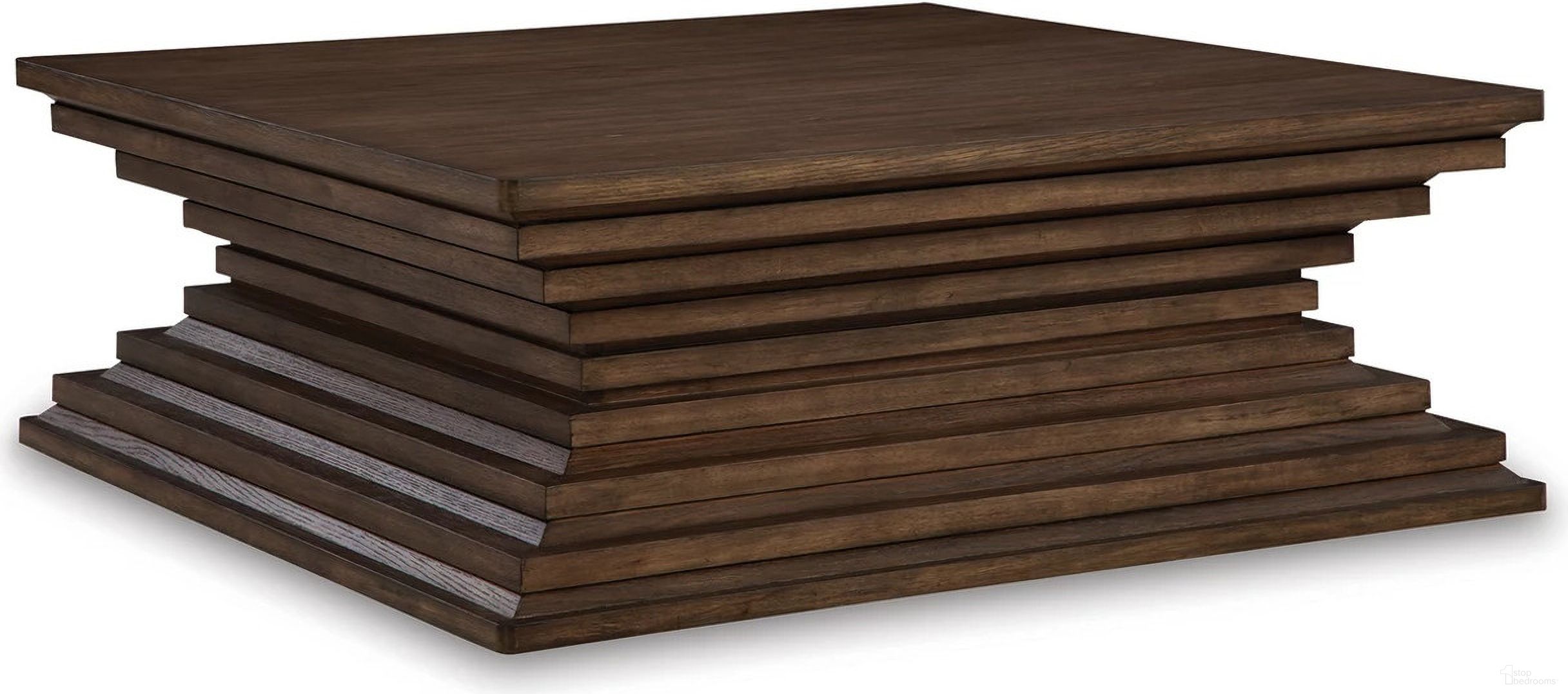 The appearance of Hannodream Coffee Table In Warm Brown designed by Signature Design by Ashley in the modern / contemporary interior design. This warm brown piece of furniture was selected by 1StopBedrooms from Hannodream Collection to add a touch of cosiness and style into your home. Sku: T821-8. Material: Wood.