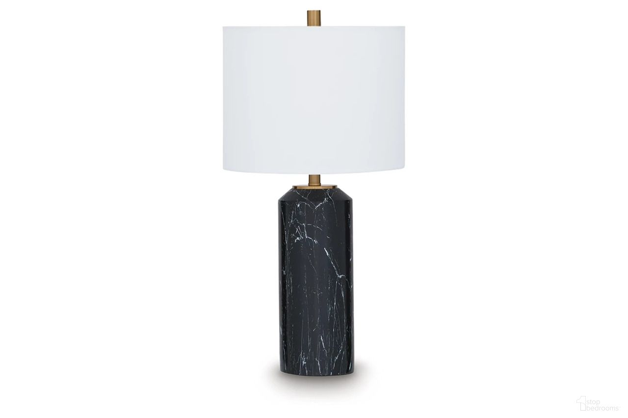 Hanzila polyresin Table Lamp In Black and Gold