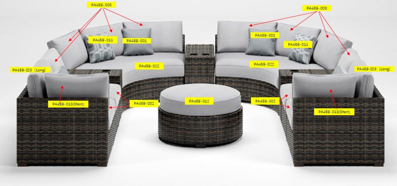 Short back hotsell outdoor cushion