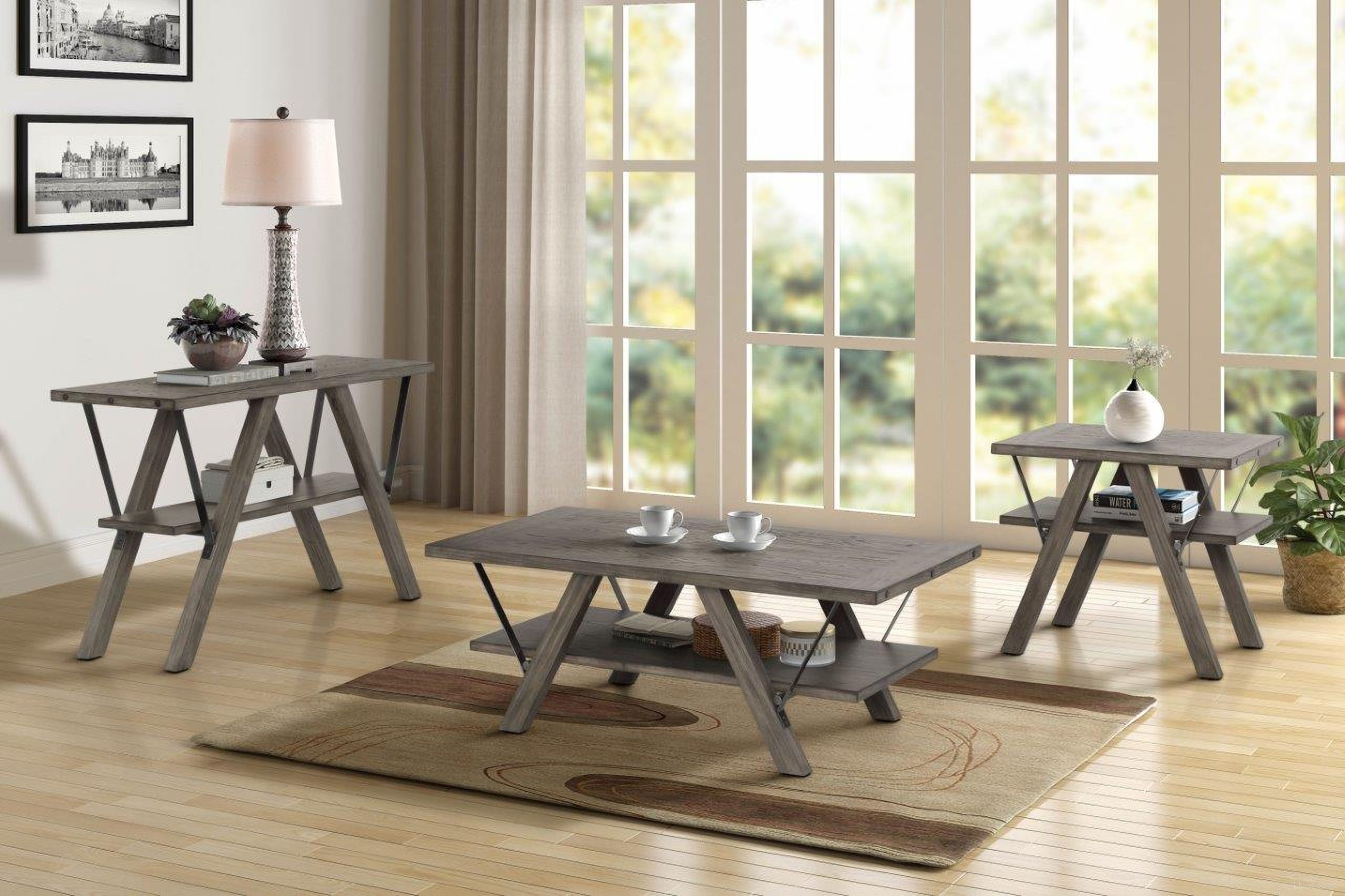 Harlocke Occasional Table Set In Gray
