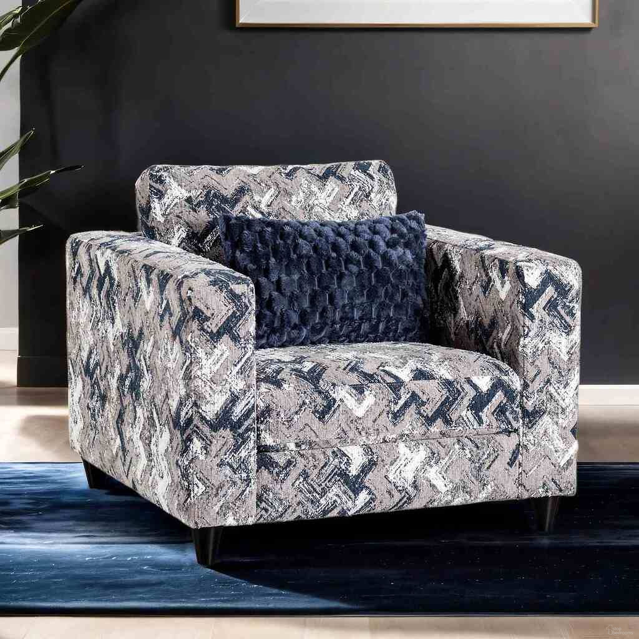 The appearance of Harlow Chair In Light Gray designed by Furniture of America in the transitional interior design. This light gray piece of furniture was selected by 1StopBedrooms from Harlow Collection to add a touch of cosiness and style into your home. Sku: FM61008LG-CH-PT. Material: Chenille.