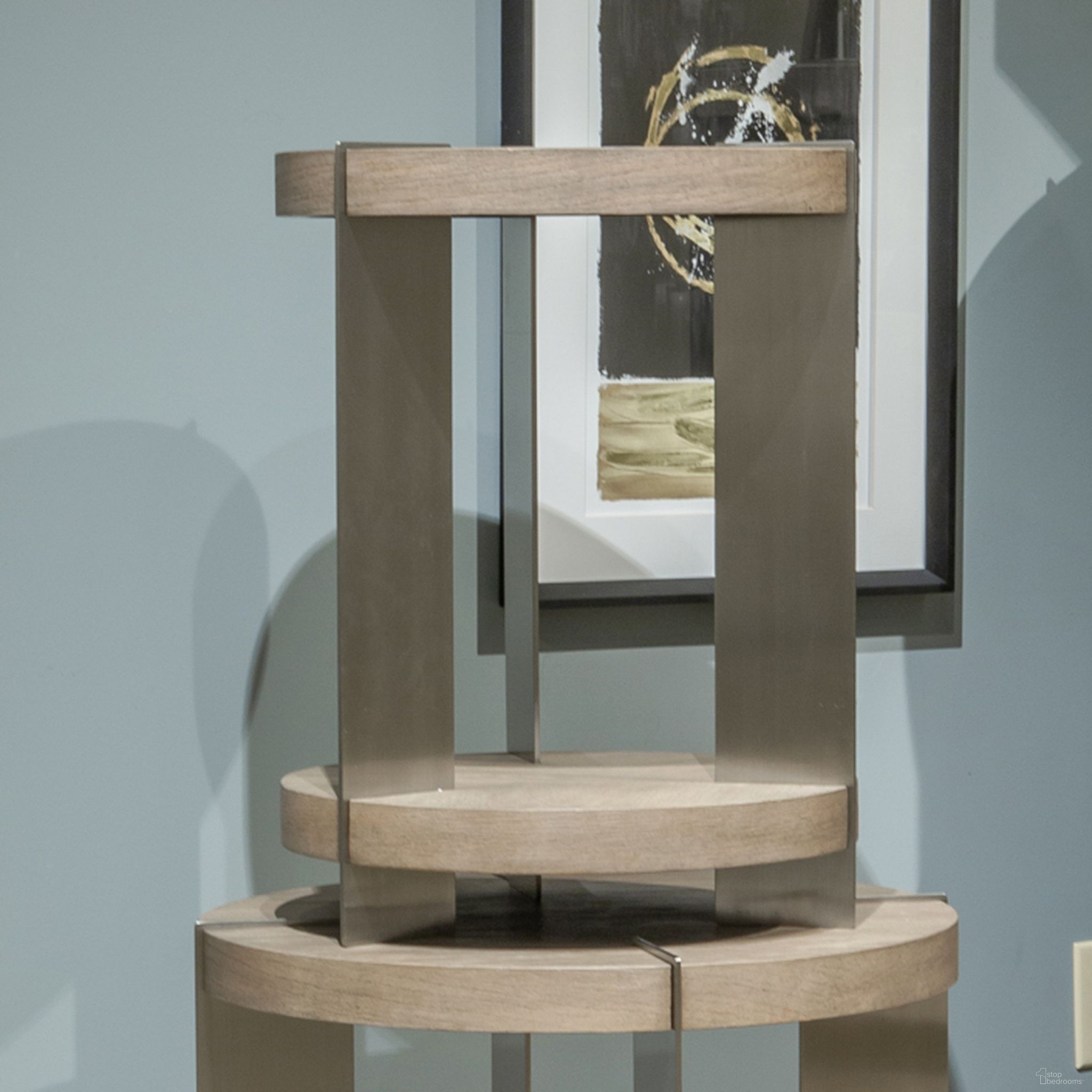 The appearance of Harlow Chairside Table In Sandstone designed by Liberty in the modern / contemporary interior design. This sandstone piece of furniture was selected by 1StopBedrooms from Harlow Collection to add a touch of cosiness and style into your home. Sku: 754-OT1021. Material: MDF.