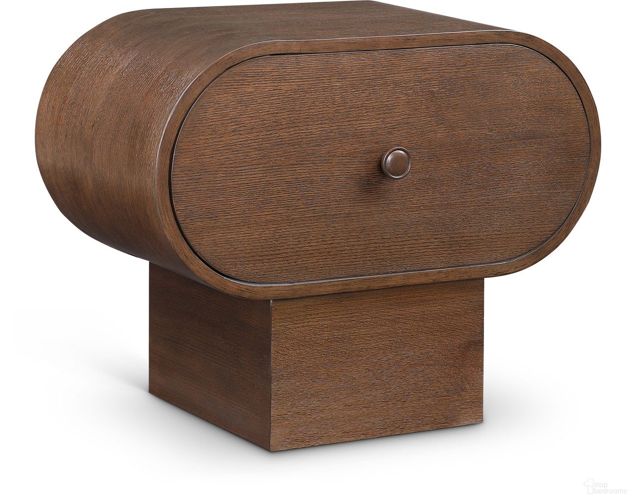 The appearance of Harlow Nightstand In Brown designed by Meridian in the modern / contemporary interior design. This brown piece of furniture was selected by 1StopBedrooms from Harlow Collection to add a touch of cosiness and style into your home. Sku: 752Brown-NS. Material: Rubberwood.
