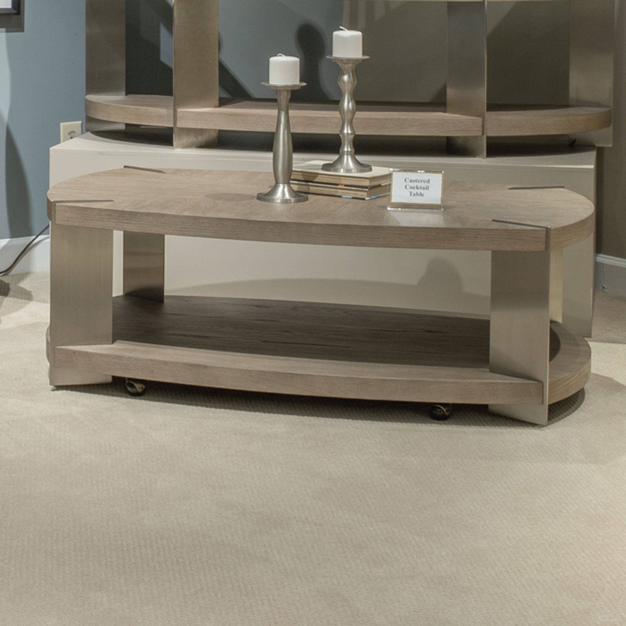 The appearance of Harlow Oval Cocktail Table In Sandstone designed by Liberty in the modern / contemporary interior design. This sandstone piece of furniture was selected by 1StopBedrooms from Harlow Collection to add a touch of cosiness and style into your home. Sku: 754-OT1011. Material: MDF.