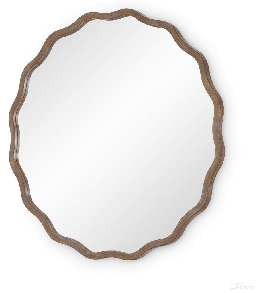 The appearance of Harmony Round Mirror In Ovation Tweed designed by Legacy Classic in the transitional interior design. This ovation tweed piece of furniture  was selected by 1StopBedrooms from Harmony Collection to add a touch of cosiness and style into your home. Sku: TY5801-0100. Material: Ash Veneer.