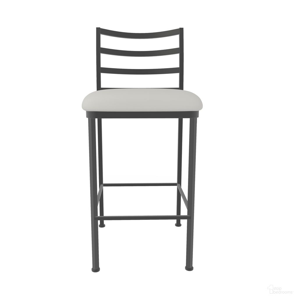 The appearance of Harper 26 Inch Counter Height Stool In Firestone Grey and Vail Pure White designed by Wesley Allen in the transitional interior design. This firestone grey/vail pure white piece of furniture was selected by 1StopBedrooms from Harper Collection to add a touch of cosiness and style into your home. Sku: B231H26-XS-PTR-APW. Material: Metal.