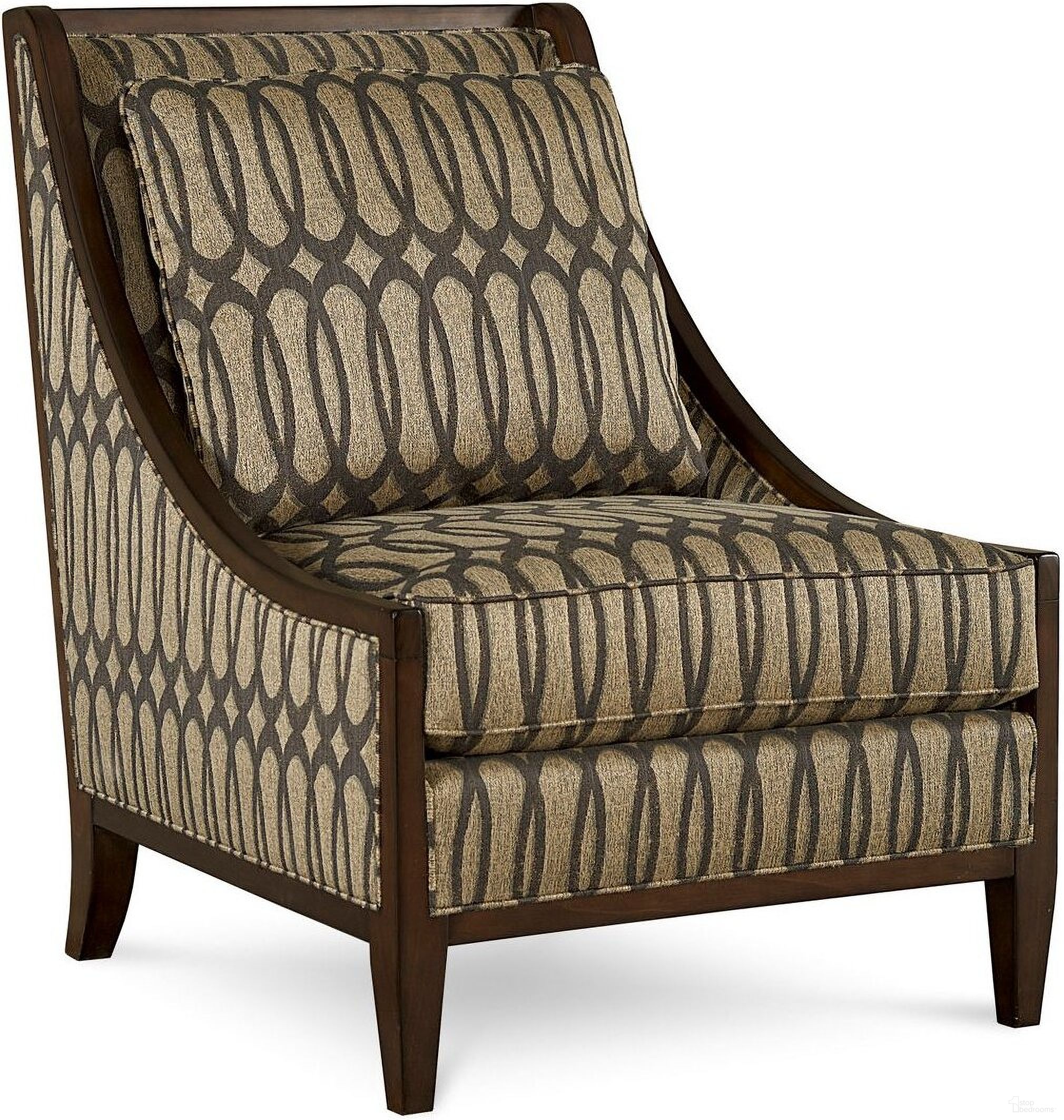The appearance of Harper Accent Chair designed by A.R.T. in the transitional interior design. This gray piece of furniture  was selected by 1StopBedrooms from Harper Collection to add a touch of cosiness and style into your home. Sku: 161503-5036AA. Material: Fabric. Key Features: Wood Trim.