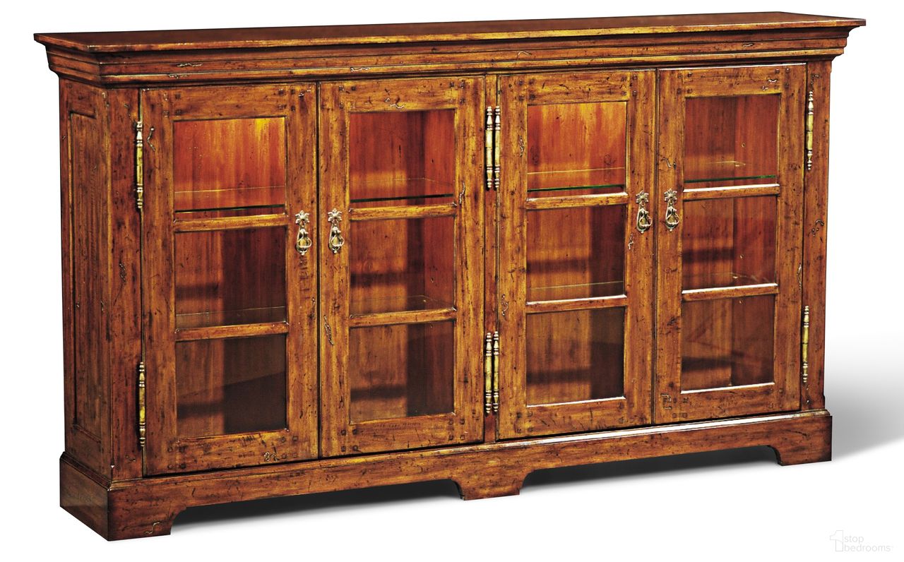 The appearance of Harper Bookcase In Brown and Brass designed by Maitland-Smith in the rustic / southwestern interior design. This brown/brass piece of furniture was selected by 1StopBedrooms from Maitland Smith Collection to add a touch of cosiness and style into your home. Sku: 89-1202. Material: Wood.