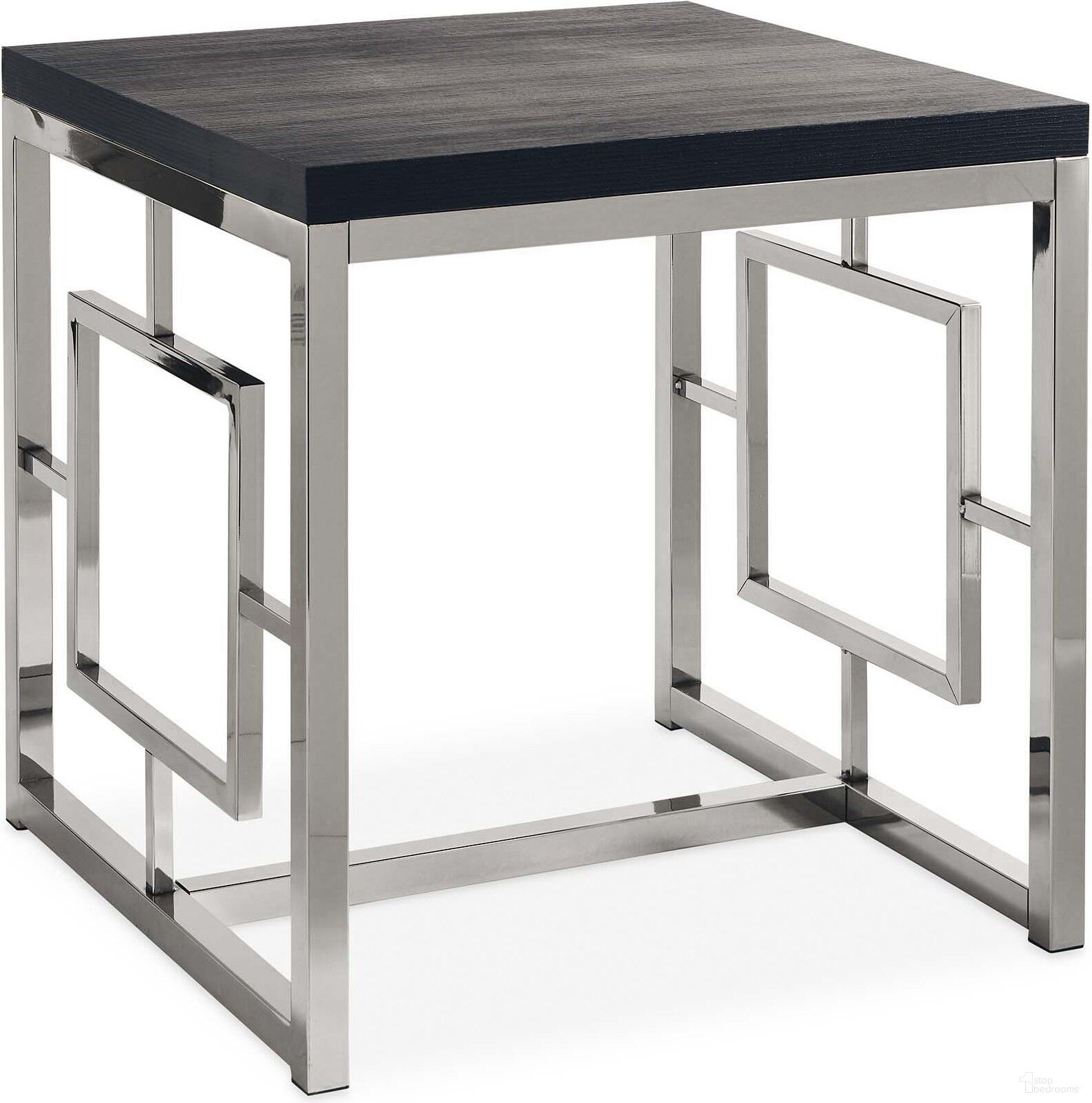 The appearance of Harper Chrome And Black End Table designed by Picket House in the modern / contemporary interior design. This white and black piece of furniture  was selected by 1StopBedrooms from Harper Collection to add a touch of cosiness and style into your home. Sku: CEZ100ETE. Material: Wood.