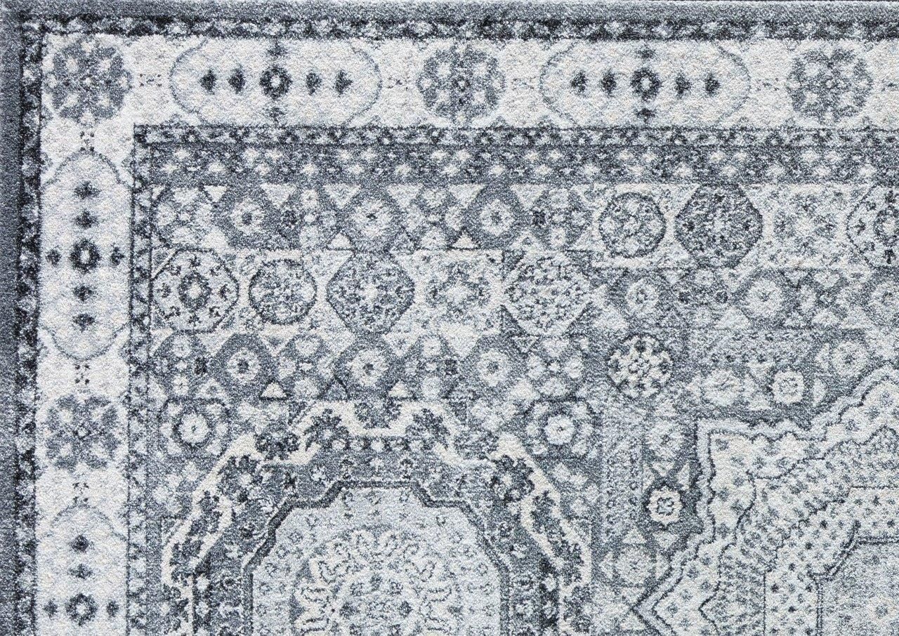 Harper HY60H Ice Cube Silver Abstract Vintage Gray 2' x 4' Area Rug by