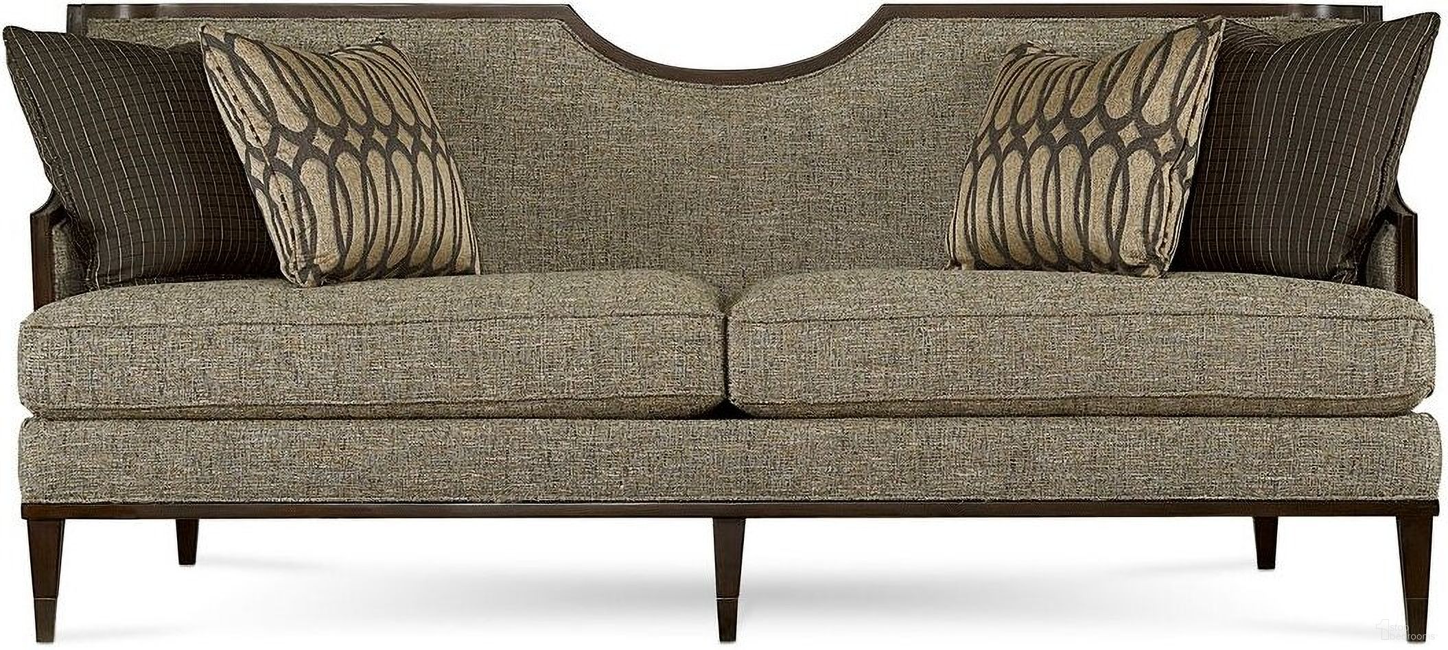 The appearance of Harper Mineral Sofa designed by A.R.T. in the transitional interior design. This gray piece of furniture was selected by 1StopBedrooms from Harper Collection to add a touch of cosiness and style into your home. Sku: 161501-5036AA. Material: Fabric. Key Features: Wood Trim.