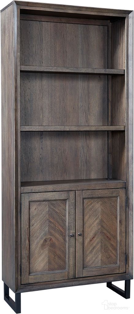 The appearance of Harper Point Door Bookcase designed by Aspenhome in the modern / contemporary interior design. This fossil piece of furniture was selected by 1StopBedrooms from Harper Point Collection to add a touch of cosiness and style into your home. Sku: IHP-332-FSL. Material: Wood.