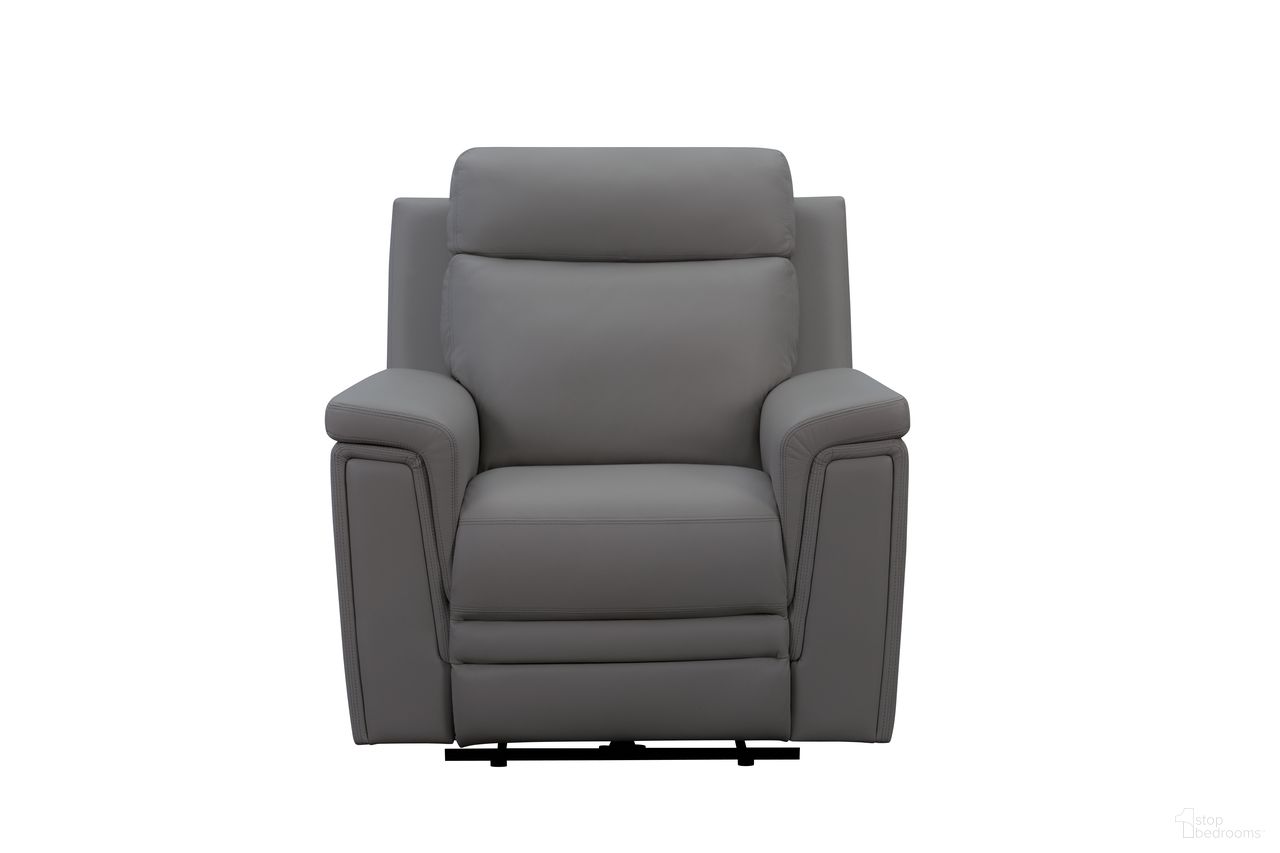 The appearance of Harper Power Recliner with Power Head Rest and Power Lumbar In Cement designed by BarcaLounger in the modern / contemporary interior design. This cement piece of furniture was selected by 1StopBedrooms from Harper Collection to add a touch of cosiness and style into your home. Sku: 9PHL1669378495. Material: Leather Match.