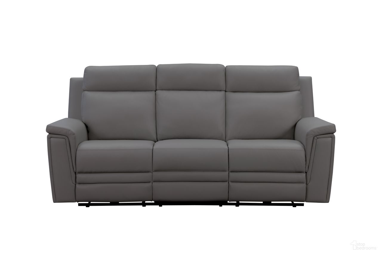 The appearance of Harper Power Reclining Sofa with Power Head Rests and Power Lumbar In Cement designed by BarcaLounger in the modern / contemporary interior design. This cement piece of furniture was selected by 1StopBedrooms from Harper Collection to add a touch of cosiness and style into your home. Sku: 39PHL1669378495. Material: Leather Match.