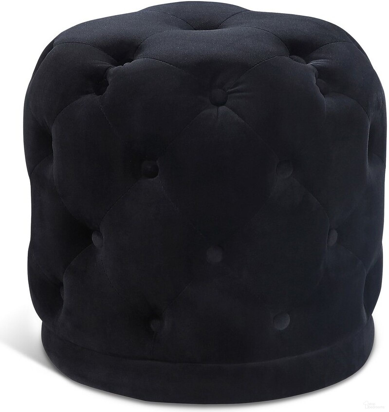 The appearance of Harper Velvet Ottoman/Stool In Black designed by Meridian in the modern / contemporary interior design. This black piece of furniture was selected by 1StopBedrooms from Harper Collection to add a touch of cosiness and style into your home. Sku: 136Black. Material: Velvet.