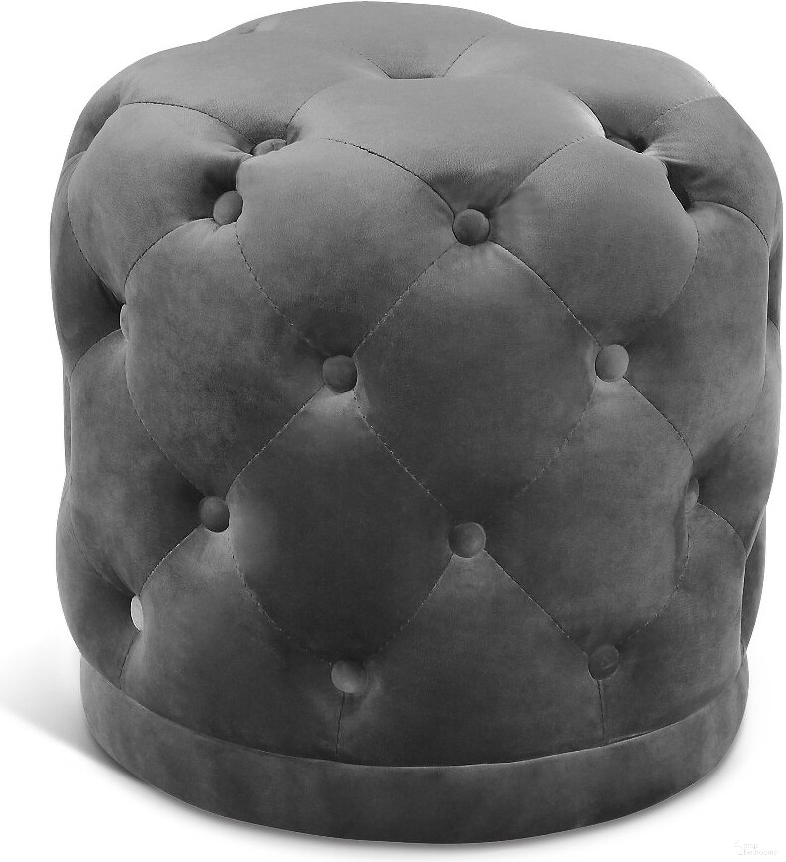 The appearance of Harper Velvet Ottoman/Stool In Grey designed by Meridian in the modern / contemporary interior design. This grey piece of furniture was selected by 1StopBedrooms from Harper Collection to add a touch of cosiness and style into your home. Sku: 136Grey. Material: Velvet.