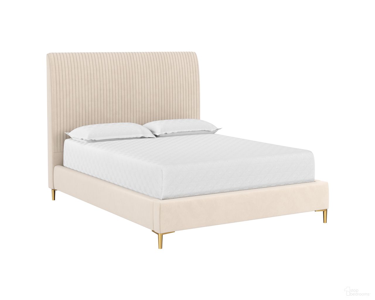 Harris Queen Platform Bed In Casablanca Cloud