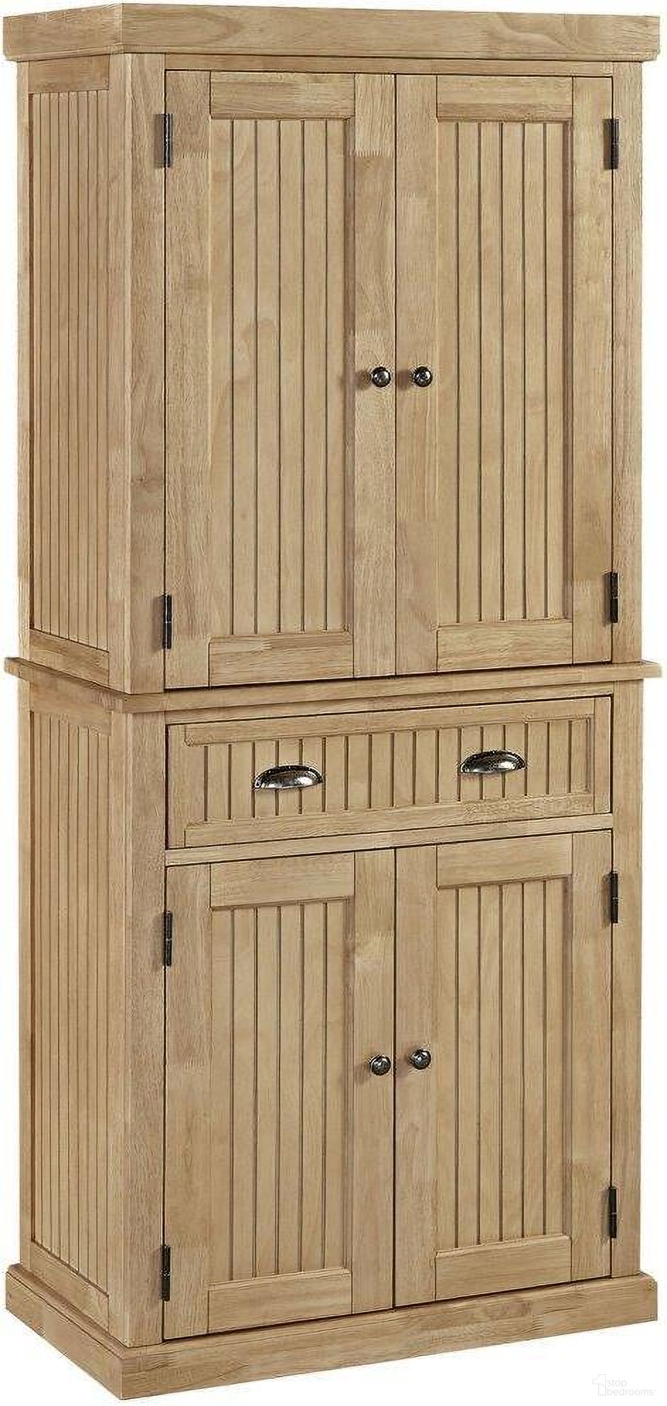 The appearance of Hartford Brown Pantry designed by Homestyles in the traditional interior design. This brown piece of furniture was selected by 1StopBedrooms from Hartford Collection to add a touch of cosiness and style into your home. Sku: 5055-69. Material: Wood.