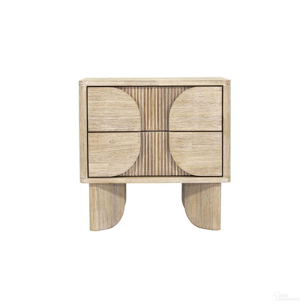 The appearance of Haru Nightstand In Sand Wash designed by LH Imports in the modern / contemporary interior design. This sand wash piece of furniture was selected by 1StopBedrooms from Haru Collection to add a touch of cosiness and style into your home. Sku: HAR002. Material: Acacia.