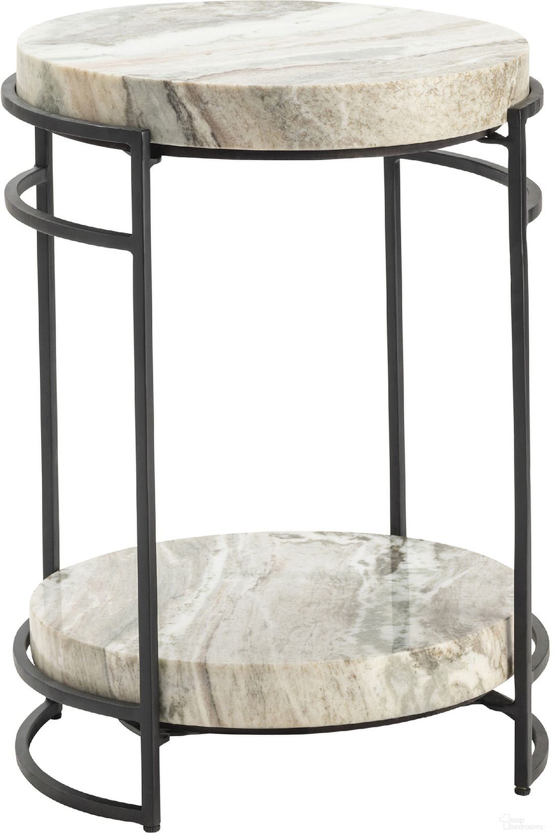 The appearance of Harvey Accent Table In Cream and Black designed by Crestview Collection in the transitional interior design. This cream and black piece of furniture  was selected by 1StopBedrooms from  to add a touch of cosiness and style into your home. Sku: CVFNR5071. Material: Marble.