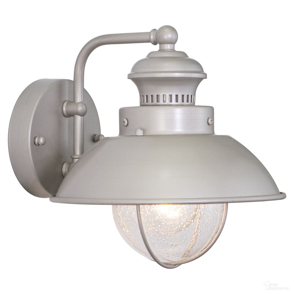 The appearance of Harwich 8 Inch Outdoor Wall Light In Brushed Nickel designed by Vaxcel in the coastal interior design. This brushed nickel piece of furniture  was selected by 1StopBedrooms from Harwich Collection to add a touch of cosiness and style into your home. Sku: OW21593BN. Material: Stainless Steel.