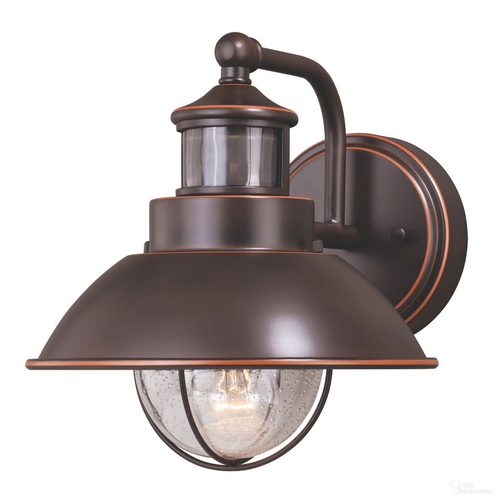 The appearance of Harwich Motion Sensor Dusk to Dawn Outdoor 11 Inch Wall Light In Burnished Bronze designed by Vaxcel in the coastal interior design. This burnished bronze piece of furniture was selected by 1StopBedrooms from Harwich Collection to add a touch of cosiness and style into your home. Sku: T0252. Material: Steel.