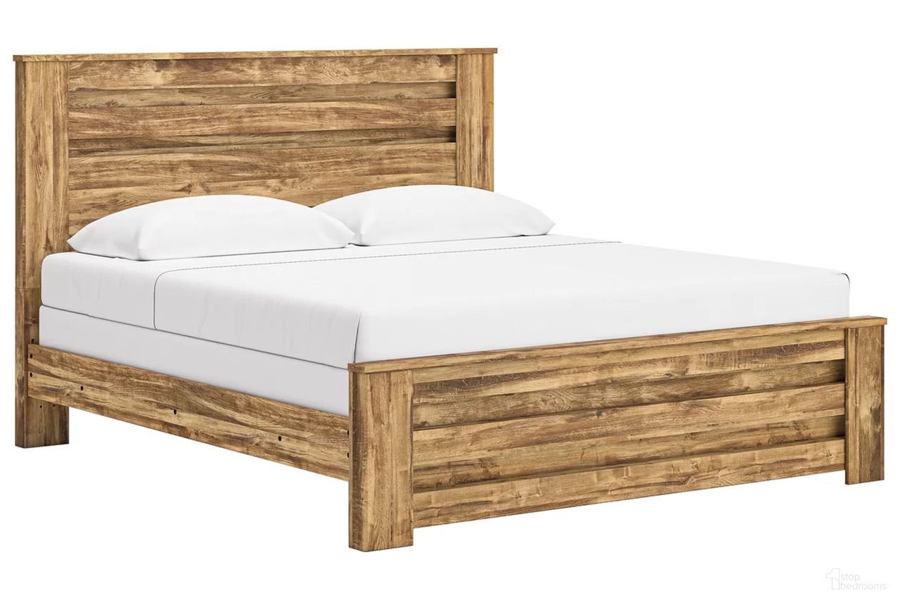 The appearance of Hastiport King Panel Bed In Brown designed by Signature Design by Ashley in the transitional interior design. This brown piece of furniture was selected by 1StopBedrooms from Hastiport Collection to add a touch of cosiness and style into your home. Sku: NCB1580-66;NCB1580-68;NCB1580-99. Bed Type: Panel Bed. Bed Size: King.