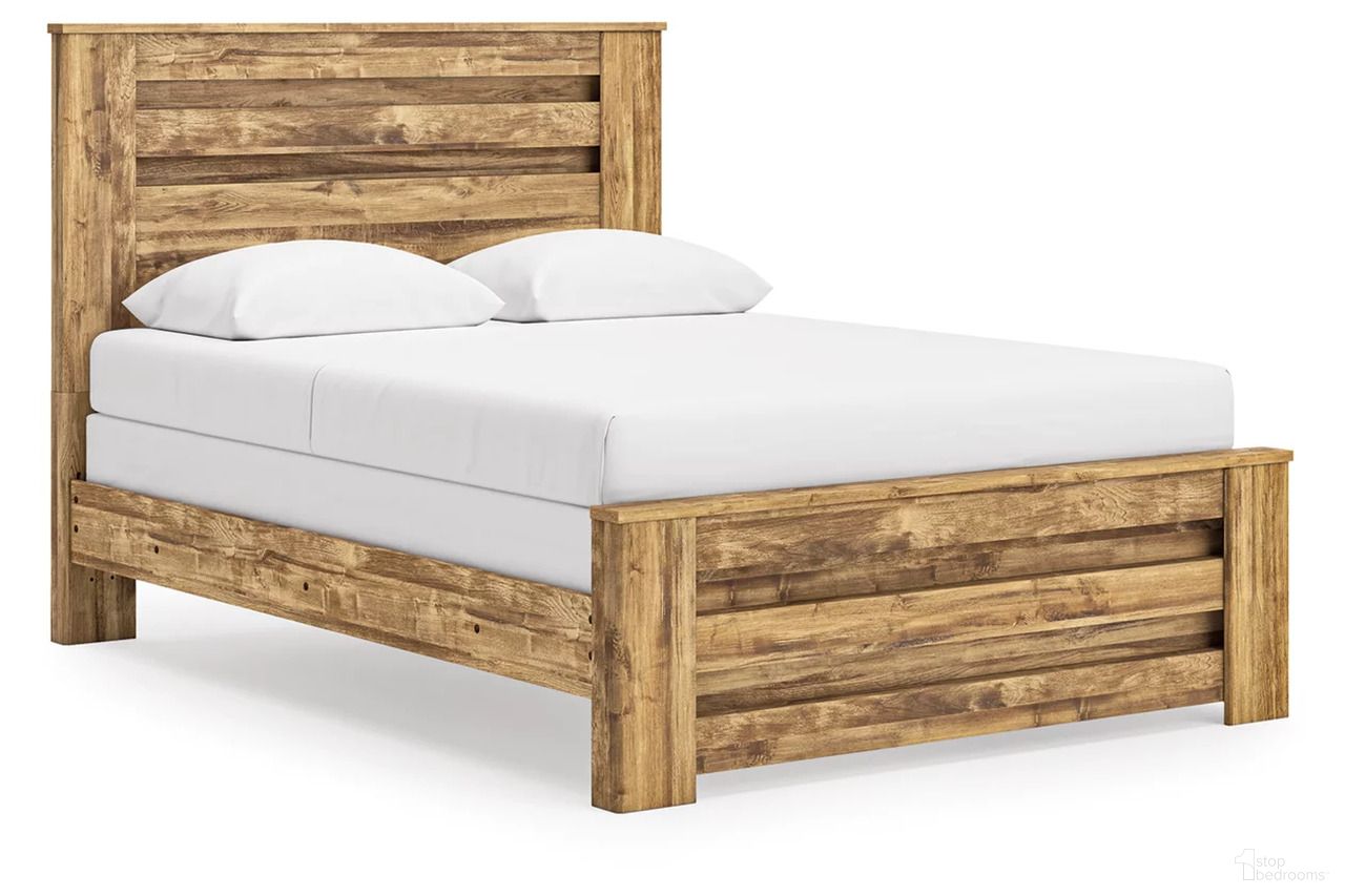 The appearance of Hastiport Queen Panel Bed In Brown designed by Signature Design by Ashley in the transitional interior design. This brown piece of furniture was selected by 1StopBedrooms from Hastiport Collection to add a touch of cosiness and style into your home. Sku: NCB1580-64;NCB1580-67;NCB1580-98. Bed Type: Panel Bed. Bed Size: Queen.