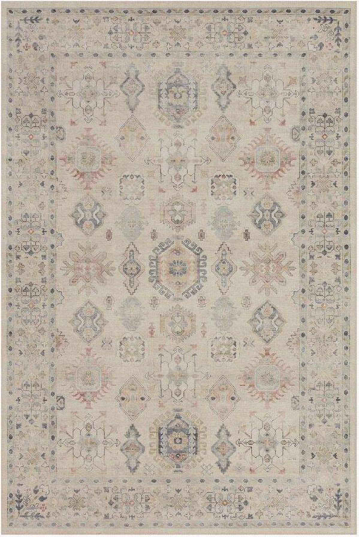 Hathaway Beige/Multi 1'6" x 1'6" Rug