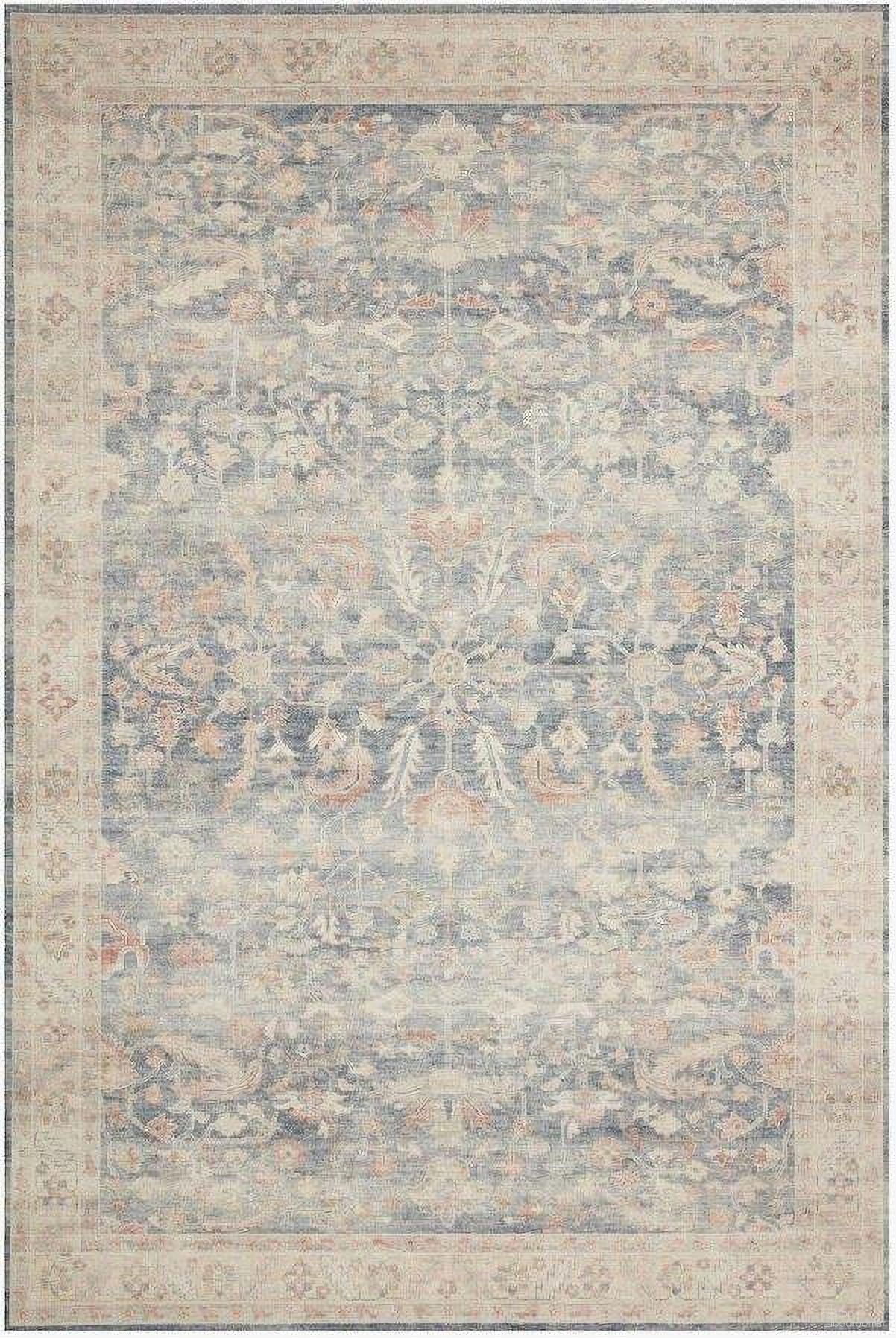 Hathaway Denim/Multi 1'6" x 1'6" Rug