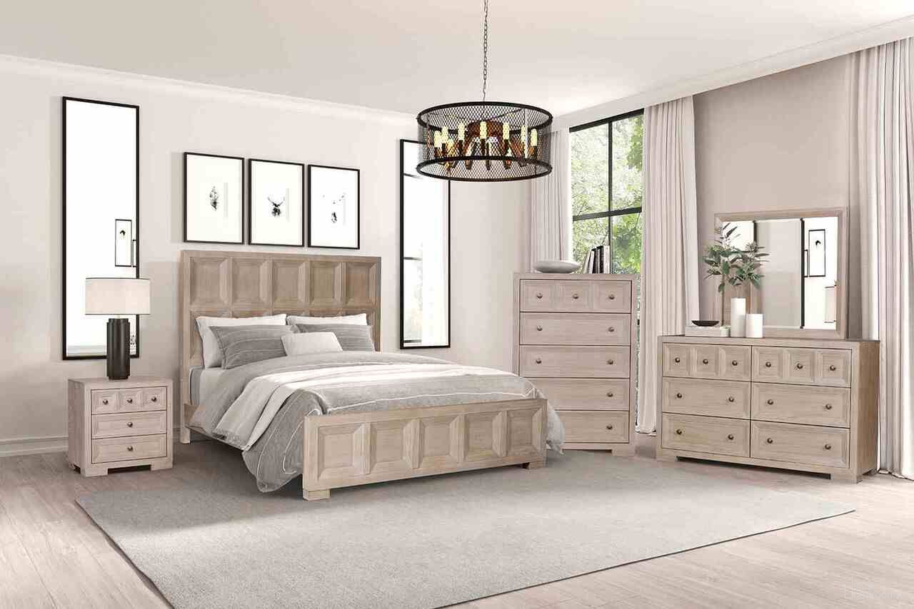 The appearance of Hatton Cross Bedroom Set In Tawny designed by Furniture of America in the modern / contemporary interior design. This tawny piece of furniture was selected by 1StopBedrooms from Hatton Cross Collection to add a touch of cosiness and style into your home. Sku: FM79011NT-Q-FB;FM79011NT-Q-HB;FM79011NT-R;FM79011NT-N. Bed Size: King. Material: Engineered Wood.