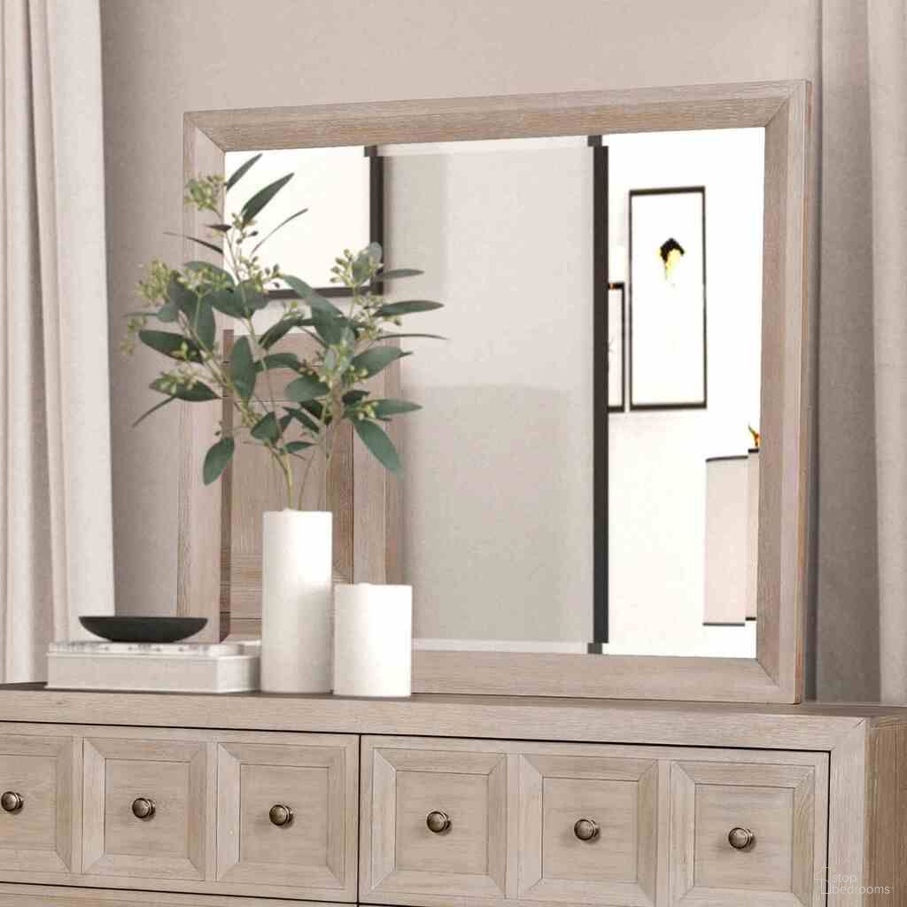 The appearance of Hatton Cross Mirror In Tawny designed by Furniture of America in the modern / contemporary interior design. This tawny piece of furniture  was selected by 1StopBedrooms from Hatton Cross Collection to add a touch of cosiness and style into your home. Sku: FM79011NT-M. Material: Solid Rubberwood.