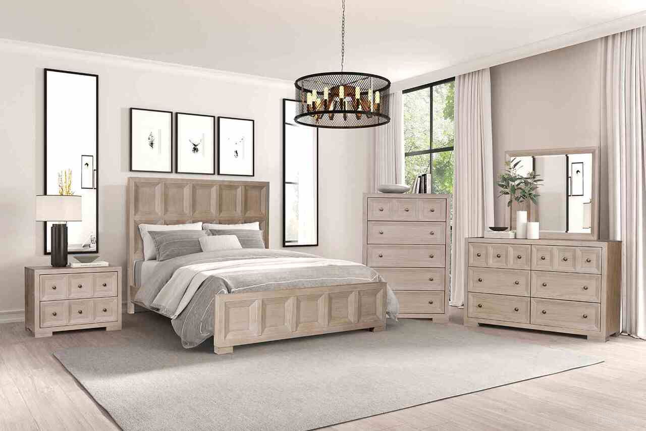 The appearance of Hatton Cross Queen Bed In Tawny designed by Furniture of America in the modern / contemporary interior design. This tawny piece of furniture was selected by 1StopBedrooms from Hatton Cross Collection to add a touch of cosiness and style into your home. Sku: FM79011NT-Q-FB;FM79011NT-Q-HB;FM79011NT-R. Bed Type: Panel Bed. Bed Size: Queen. Material: Solid Rubberwood.