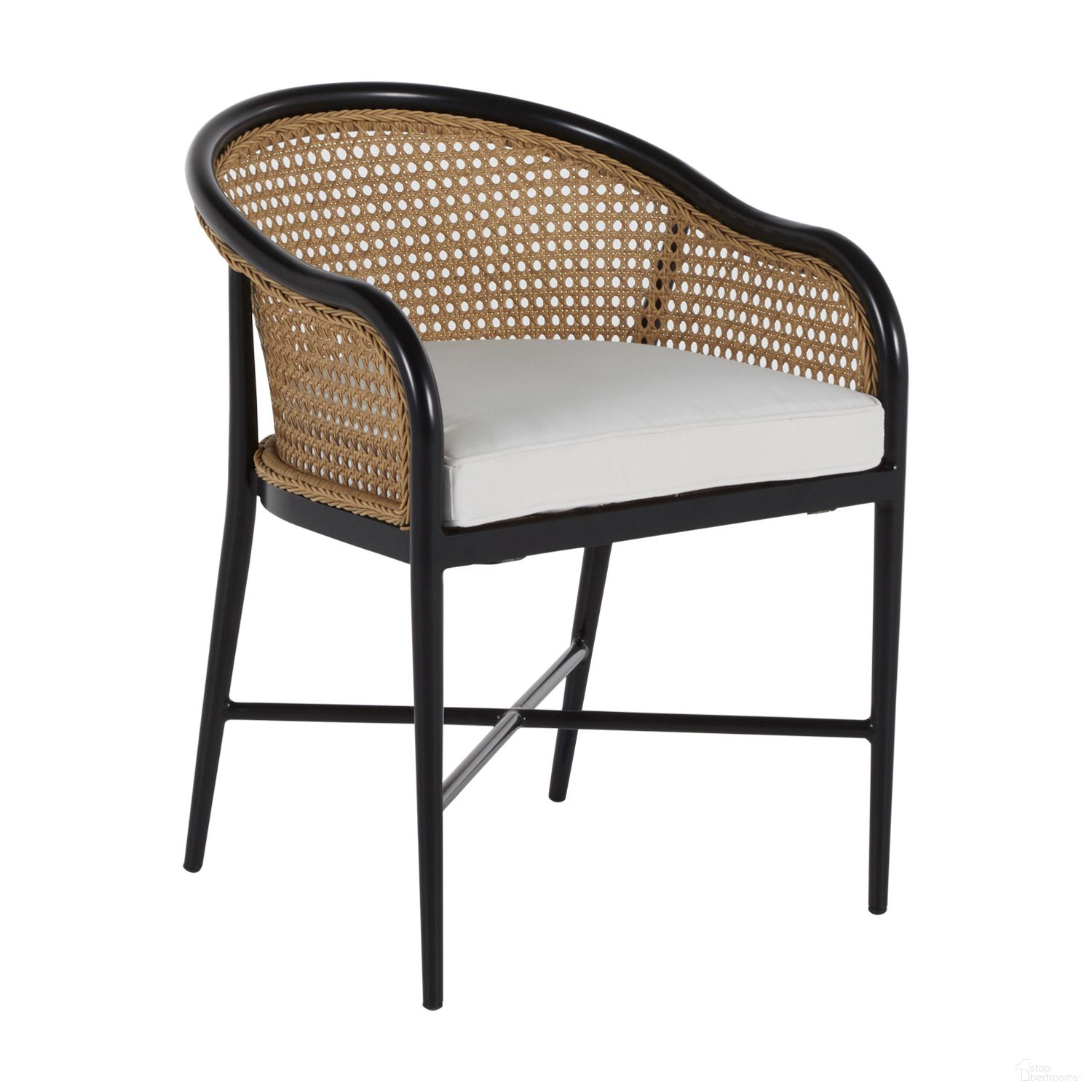The appearance of Havana Arm Chair In Bali Pearl designed by Summer Classics in the modern / contemporary interior design. This bali pearl piece of furniture was selected by 1StopBedrooms from Havana Collection to add a touch of cosiness and style into your home. Sku: 351084+C4384219N. Material: Wicker.
