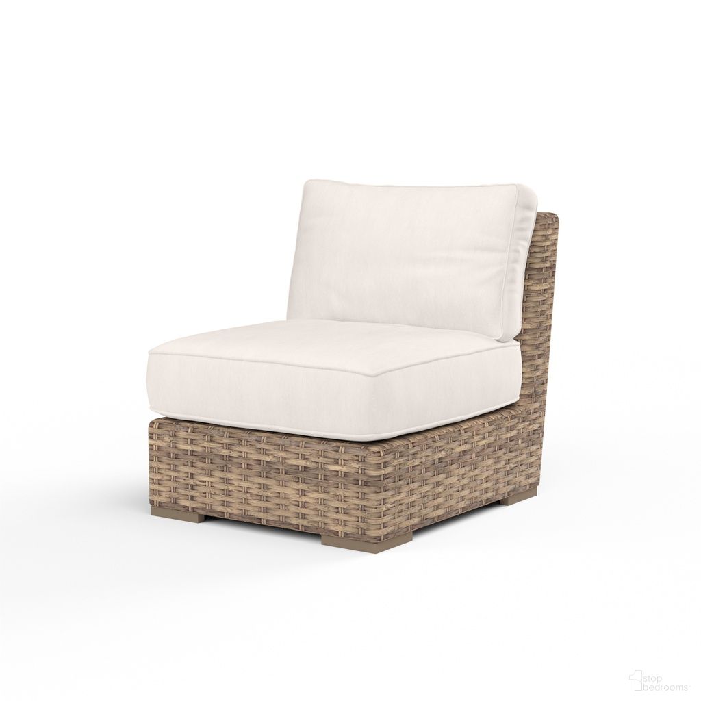 The appearance of Havana Armless Club in Canvas Natural designed by Sunset West in the transitional interior design. This canvas natural piece of furniture was selected by 1StopBedrooms from Havana Collection to add a touch of cosiness and style into your home. Sku: SW1701-AC-5404. Material: Resin Wicker.