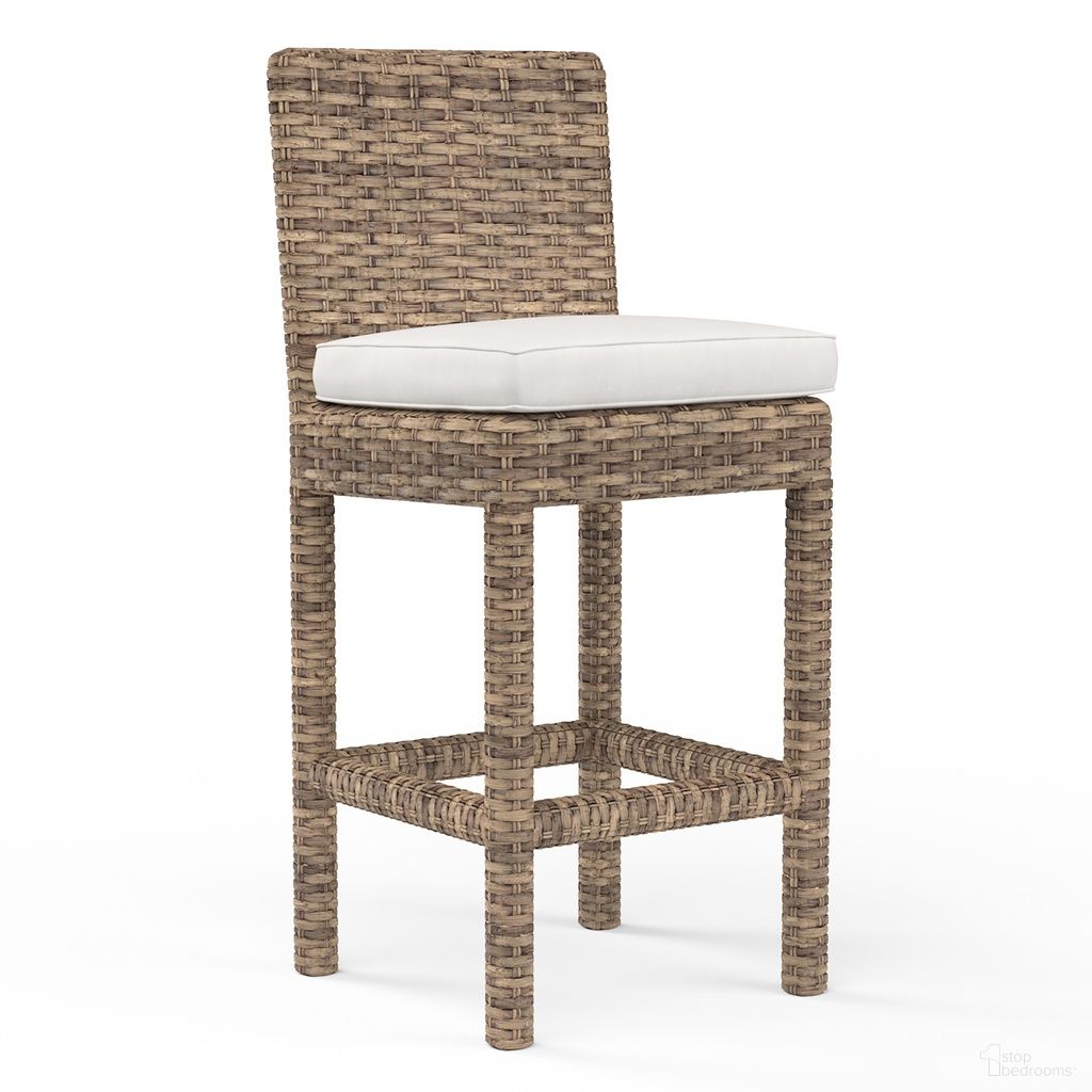 The appearance of Havana Barstool in Canvas Flax designed by Sunset West in the transitional interior design. This canvas flax piece of furniture was selected by 1StopBedrooms from Havana Collection to add a touch of cosiness and style into your home. Sku: SW1701-7B-FLAX-STKIT. Material: Resin Wicker.