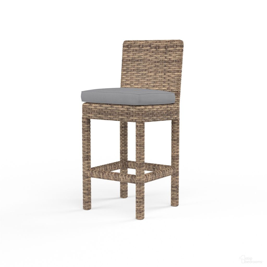 The appearance of Havana Barstool in Canvas Granite designed by Sunset West in the transitional interior design. This canvas granite piece of furniture was selected by 1StopBedrooms from Havana Collection to add a touch of cosiness and style into your home. Sku: SW1701-7B-5402. Material: Resin Wicker.