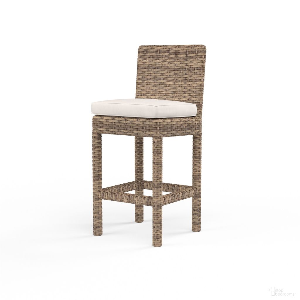 The appearance of Havana Barstool in Canvas Natural designed by Sunset West in the transitional interior design. This canvas natural piece of furniture was selected by 1StopBedrooms from Havana Collection to add a touch of cosiness and style into your home. Sku: SW1701-7B-5404. Material: Resin Wicker.