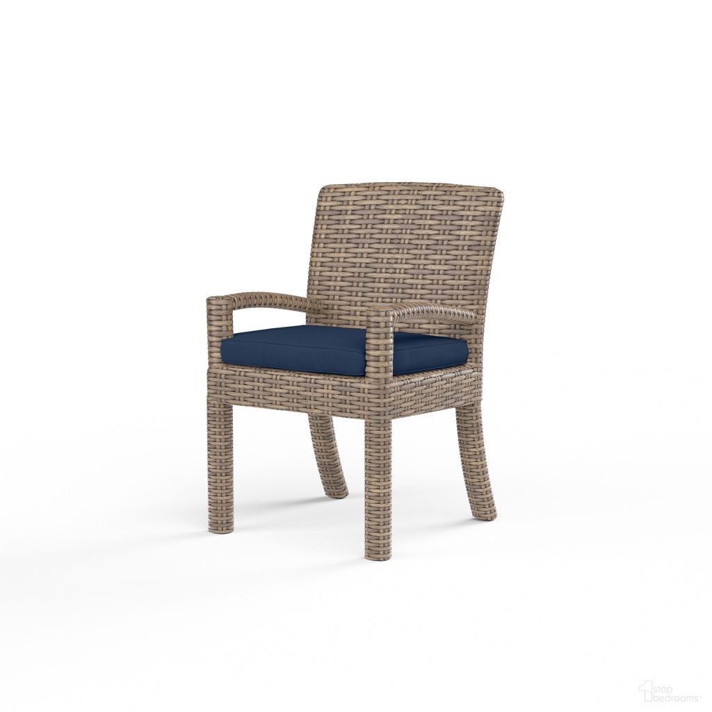 The appearance of Havana Dining Chair in Spectrum Indigo designed by Sunset West in the transitional interior design. This spectrum indigo piece of furniture was selected by 1StopBedrooms from Havana Collection to add a touch of cosiness and style into your home. Sku: SW1701-1-48080. Material: Resin Wicker.