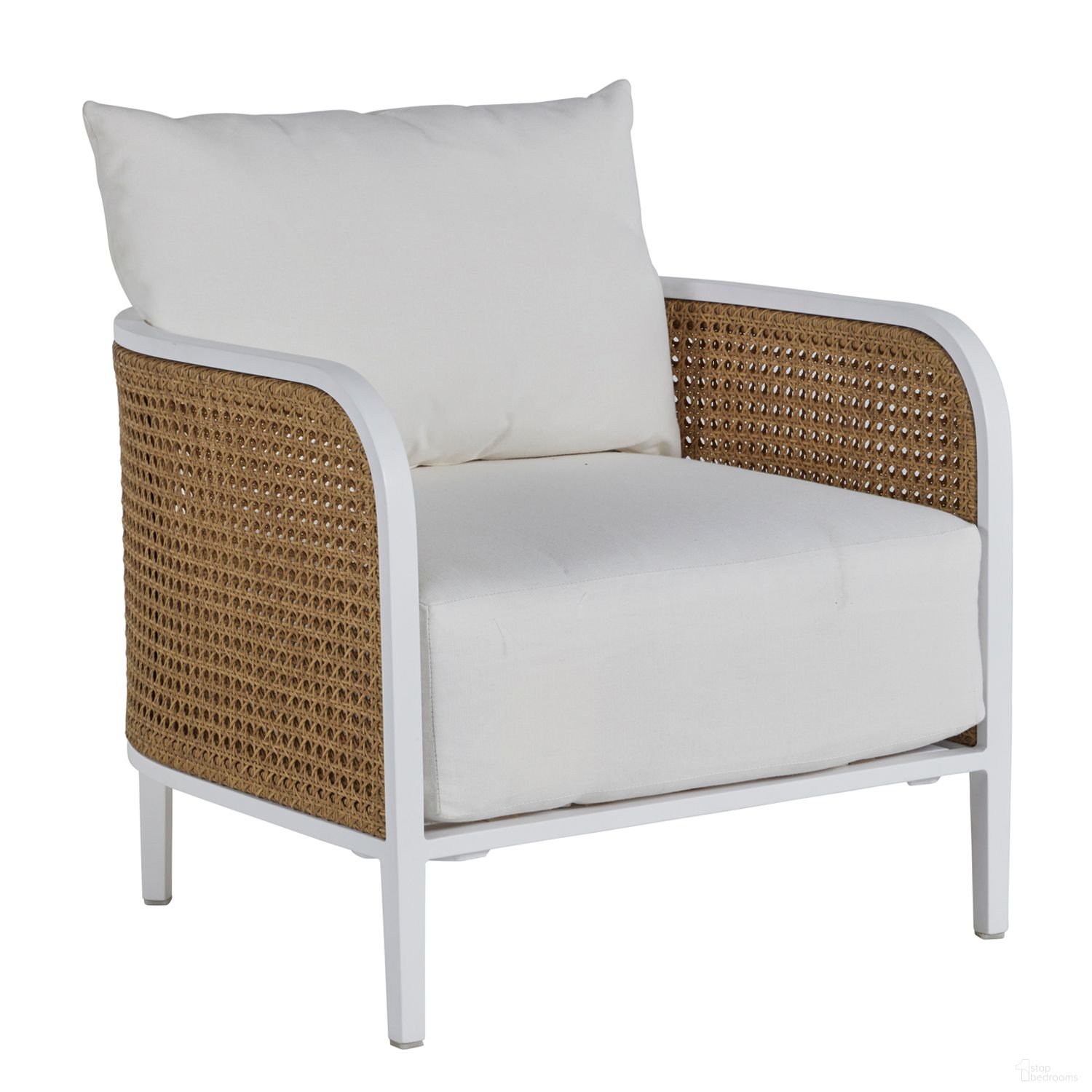 The appearance of Havana Lounge Chair In Avila Navy designed by Summer Classics in the modern / contemporary interior design. This avila navy piece of furniture  was selected by 1StopBedrooms from Havana Collection to add a touch of cosiness and style into your home. Sku: 4380102+C759P4947N. Material: Wicker.