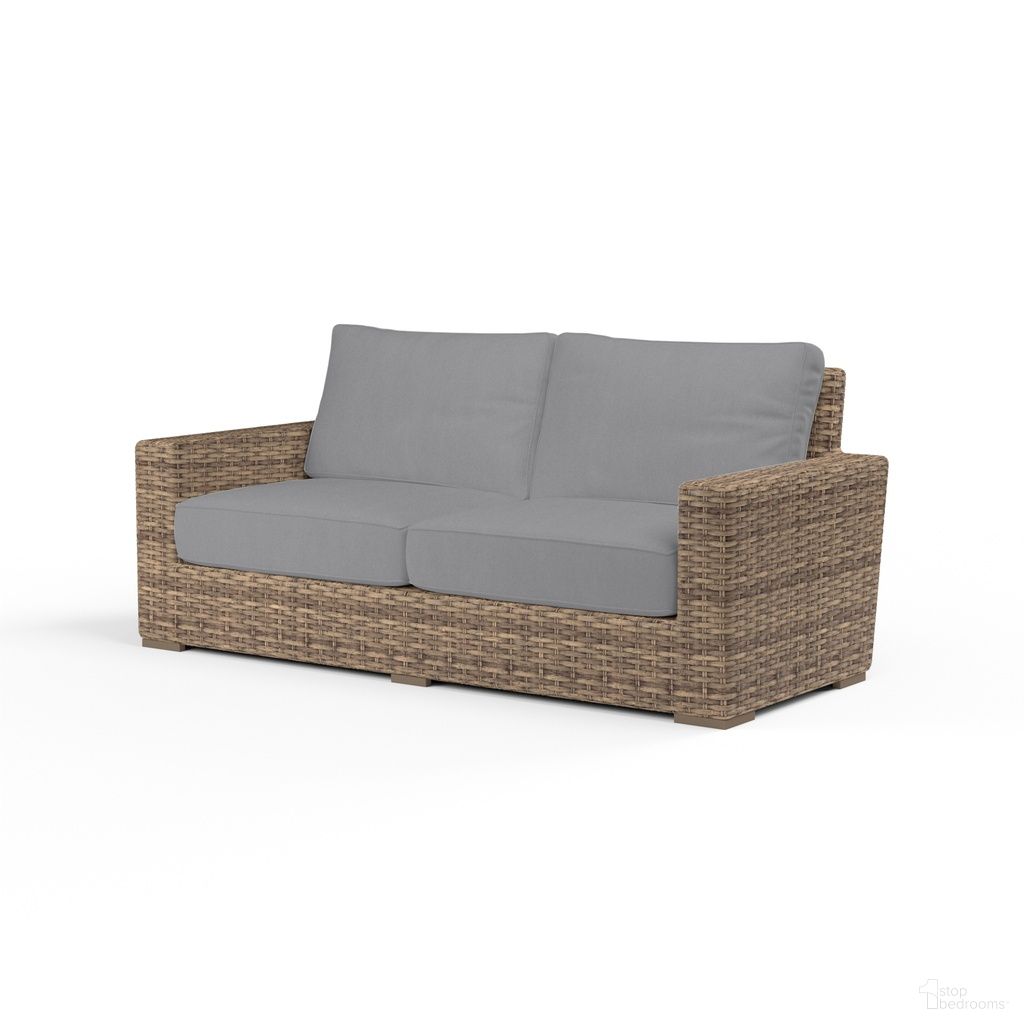 The appearance of Havana Loveseat in Canvas Granite designed by Sunset West in the transitional interior design. This canvas granite piece of furniture was selected by 1StopBedrooms from Havana Collection to add a touch of cosiness and style into your home. Sku: SW1701-22-5402. Material: Resin Wicker.