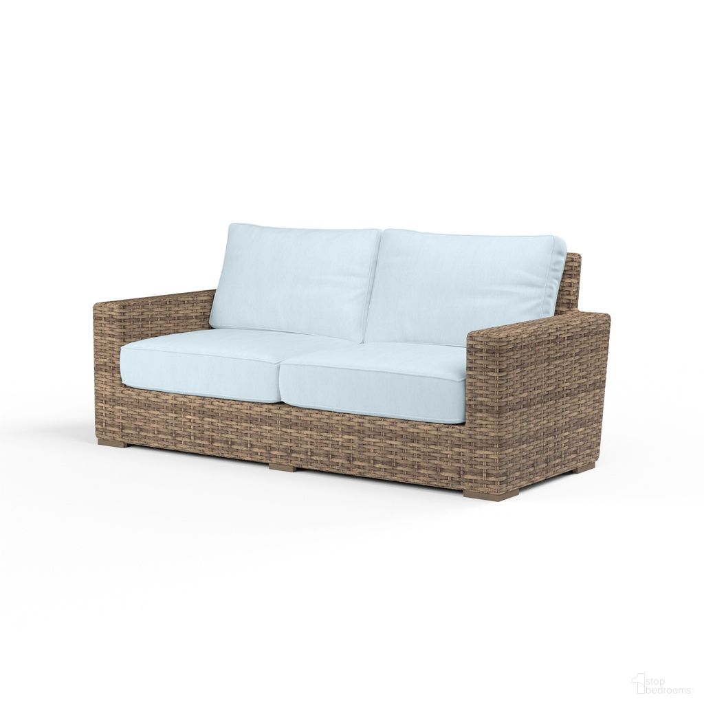 The appearance of Havana Loveseat in Canvas Skyline designed by Sunset West in the transitional interior design. This canvas skyline piece of furniture  was selected by 1StopBedrooms from Havana Collection to add a touch of cosiness and style into your home. Sku: SW1701-22-14091. Material: Resin Wicker.