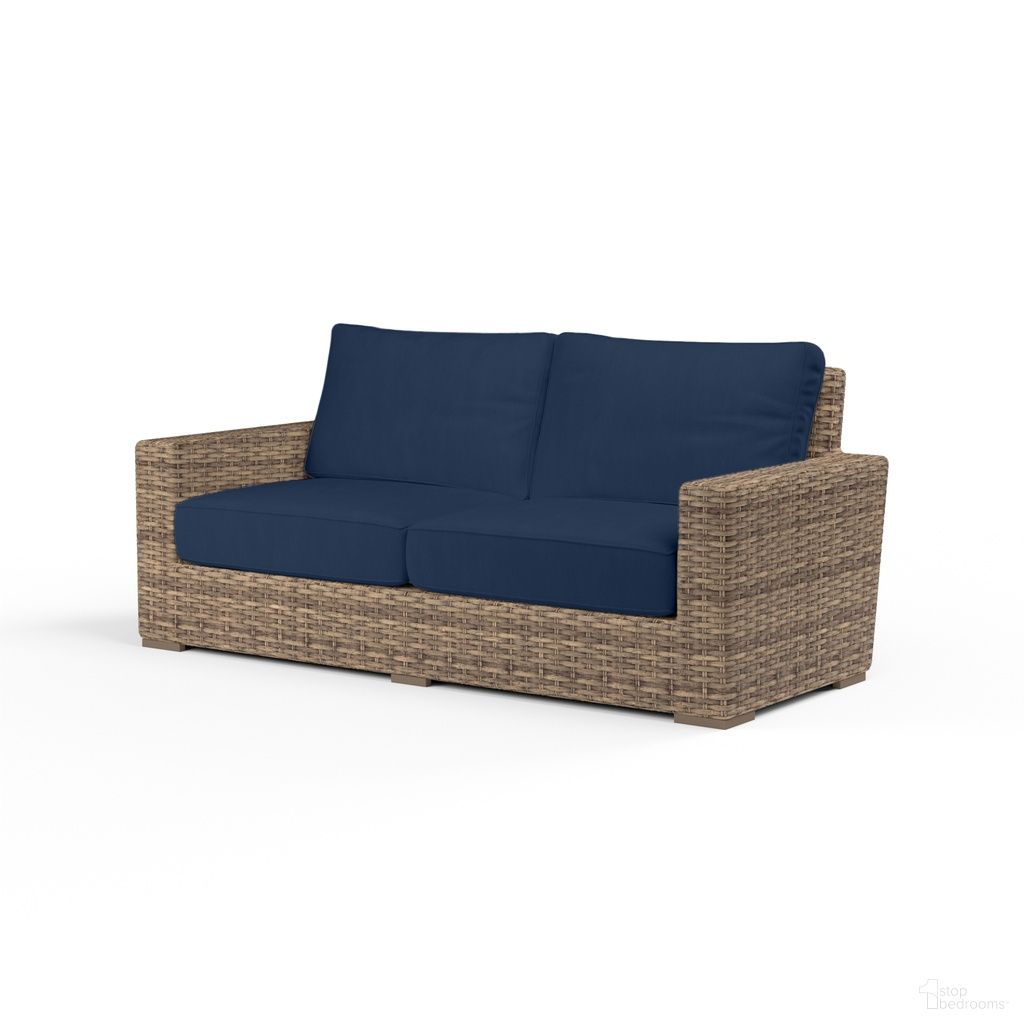 The appearance of Havana Loveseat in Spectrum Indigo designed by Sunset West in the transitional interior design. This spectrum indigo piece of furniture was selected by 1StopBedrooms from Havana Collection to add a touch of cosiness and style into your home. Sku: SW1701-22-48080. Material: Resin Wicker.