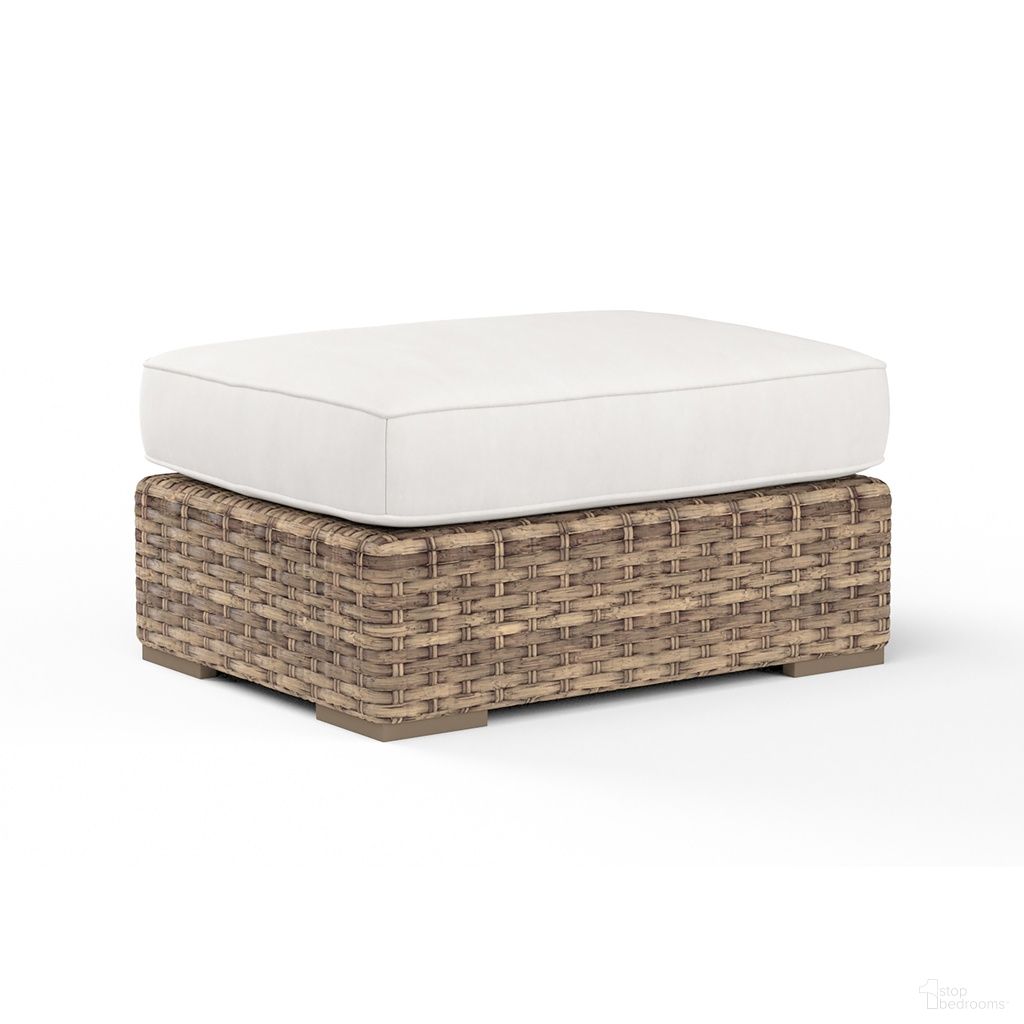 The appearance of Havana Ottoman in Canvas Flax designed by Sunset West in the transitional interior design. This canvas flax piece of furniture was selected by 1StopBedrooms from Havana Collection to add a touch of cosiness and style into your home. Sku: SW1701-OTT-FLX-STKIT. Material: Resin Wicker.