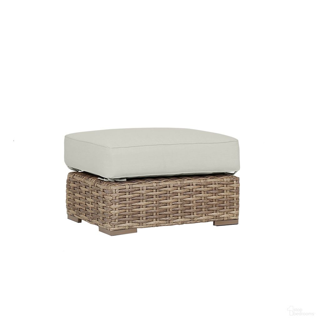 Havana Ottoman in Canvas Granite