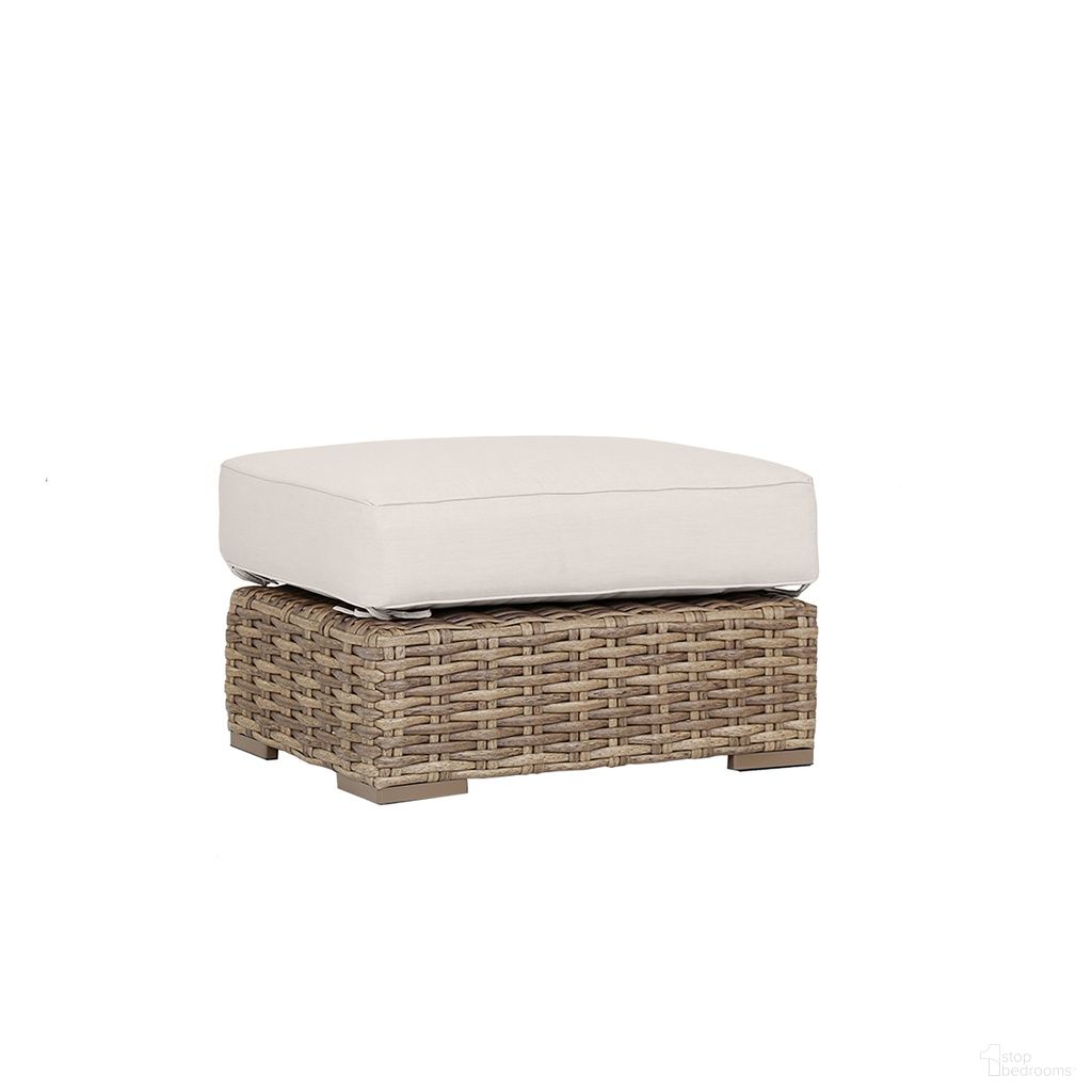 Havana Ottoman in Canvas Natural