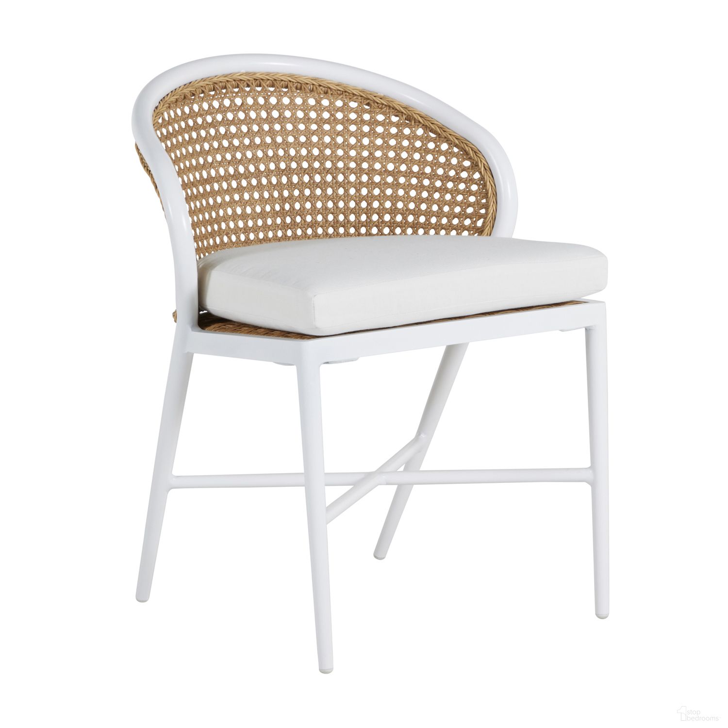 The appearance of Havana Side Chair In Cabana Stripe Fossil designed by Summer Classics in the modern / contemporary interior design. This cabana stripe fossil piece of furniture was selected by 1StopBedrooms from Havana Collection to add a touch of cosiness and style into your home. Sku: 3511102+C440439N. Material: Wicker.