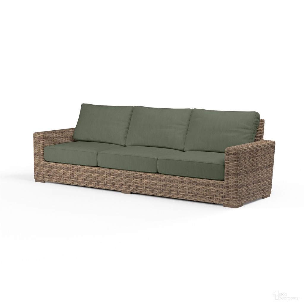 The appearance of Havana Sofa in Cast Sage designed by Sunset West in the transitional interior design. This cast sage piece of furniture was selected by 1StopBedrooms from Havana Collection to add a touch of cosiness and style into your home. Sku: SW1701-23-48092. Material: Resin Wicker.